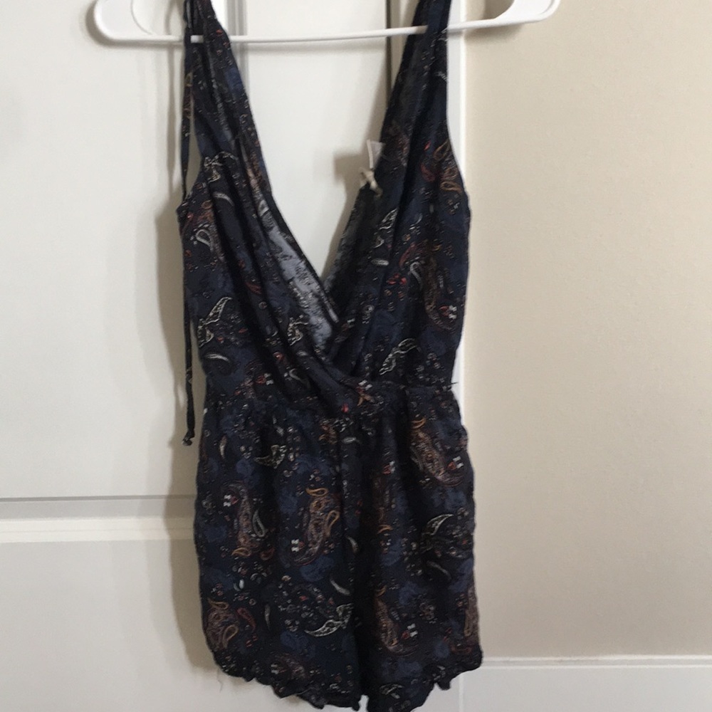 Navy Blue Romper
